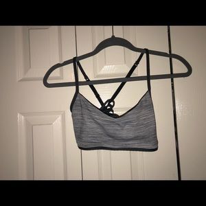 Lululemon Hot Spell Strappy Sports Bra Grey Size 8